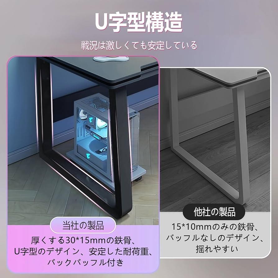 ♥大特価♥ パソコンデスク 木製 黒 80×50cm ゲーミングデスク リモート Amazon | ゲーミングデスク パソコンデスク PCデスク ゲーム